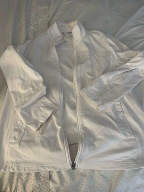 Talbots White Hello Saturday Pullover